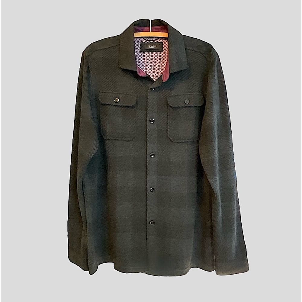 Ted Baker London Soft and Warm Flannel-Like Button Down Shirt